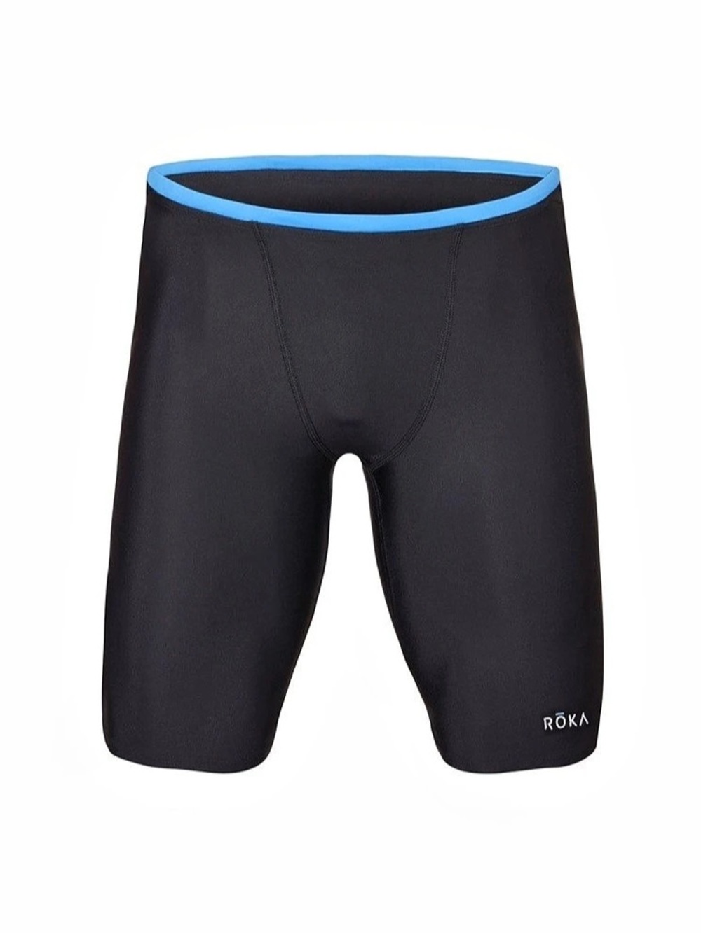 Roka Athletic Compression Shorts Black Cyan Blue Size Medium (32)
